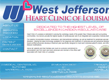 Tablet Screenshot of heartclinicoflouisiana.com